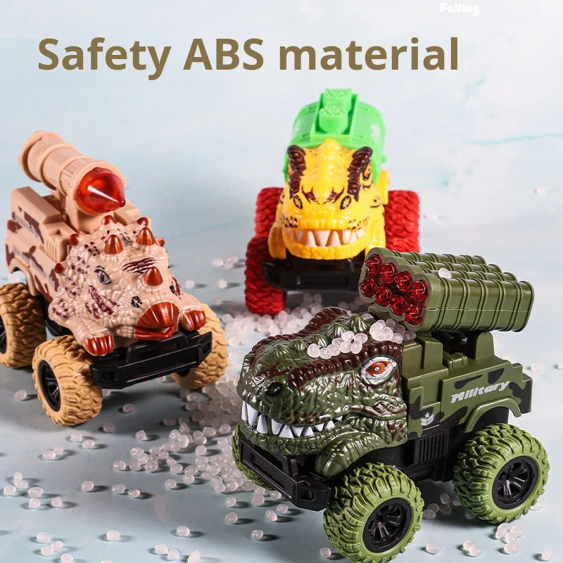 Pull Back Dinosaur Transport Truck with Dino Figures – Monster Truck Toy Set for Boys & Toddlers