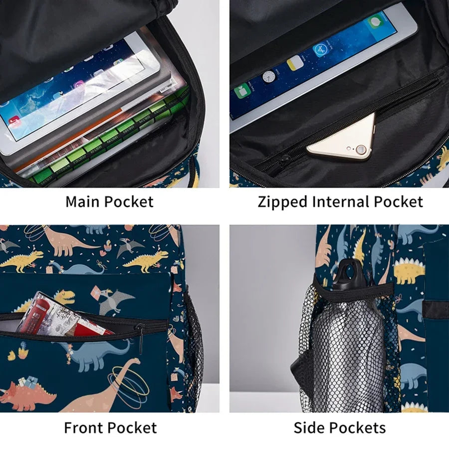 3D Dinosaur Backpack for Kids – Cute Cartoon School Bag for Boys & Girls