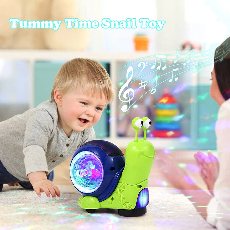 Crawling Crab & Snail Toy β Musical Light-Up Tummy Time Toy for Babies & Toddlers