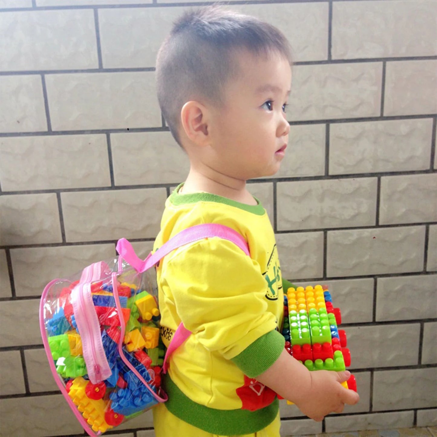 130pcs Large Particle Building Block Set with Storage Box – Educational Toy for Toddlers & Kids