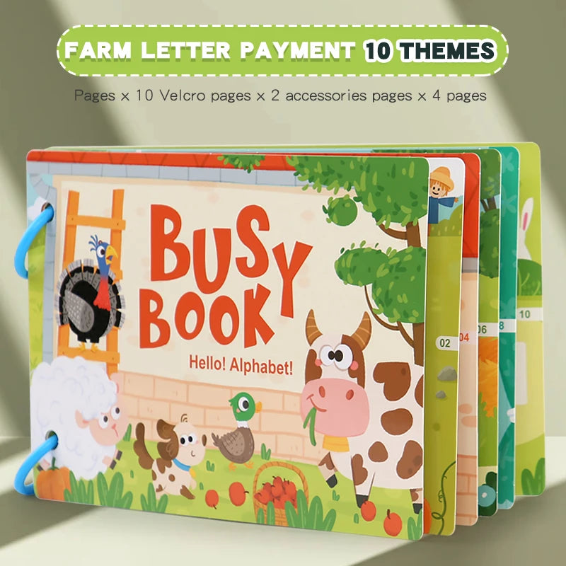 Montessori Quiet Book – DIY Scene Sticker Activity for Toddlers & Kids
