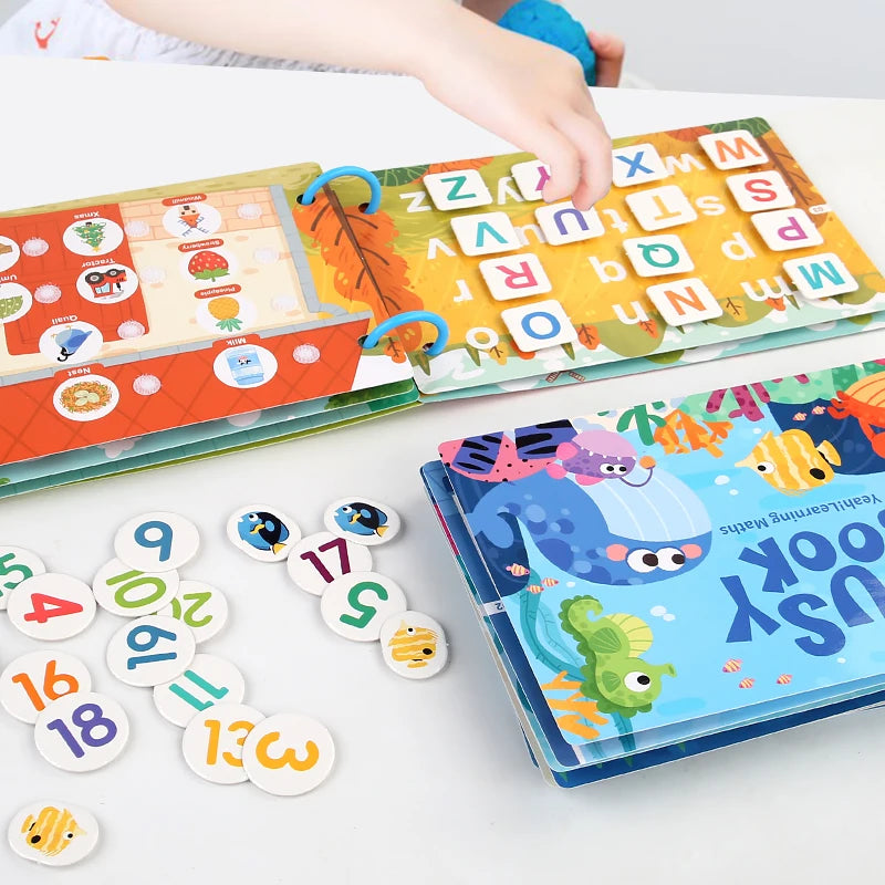 Montessori Quiet Book – DIY Scene Sticker Activity for Toddlers & Kids