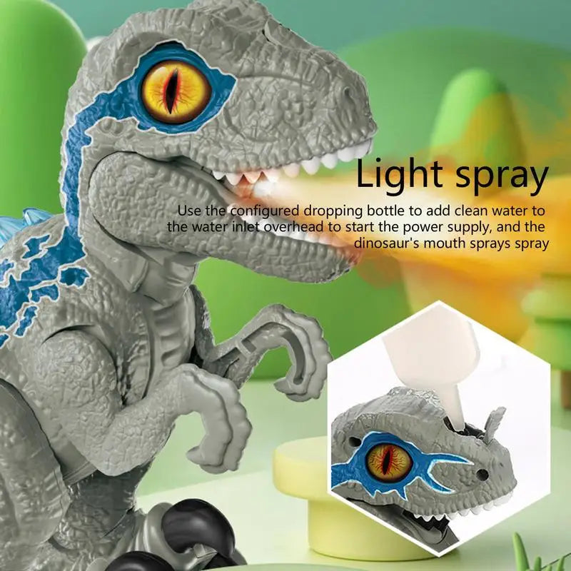 Electric Walking Spray Dinosaur – LED Light & Sound Robot Toy for Kids