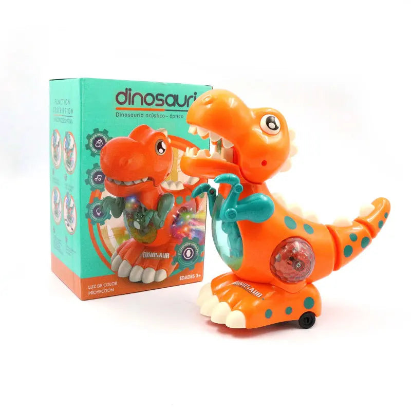 Light-Up Crawling Dinosaur Baby Toy – Musical Montessori Sensory Toy for Tummy Time & Gifts