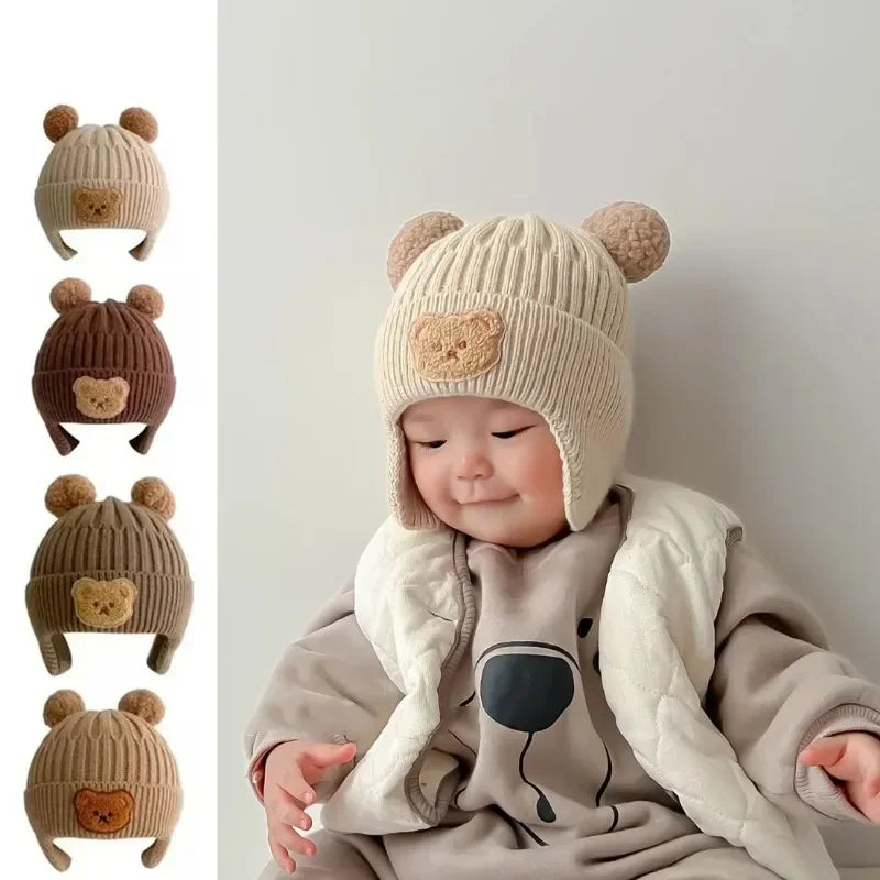 Cute Bear Ears Baby Winter Cap (Korean Style) 2-7 years
