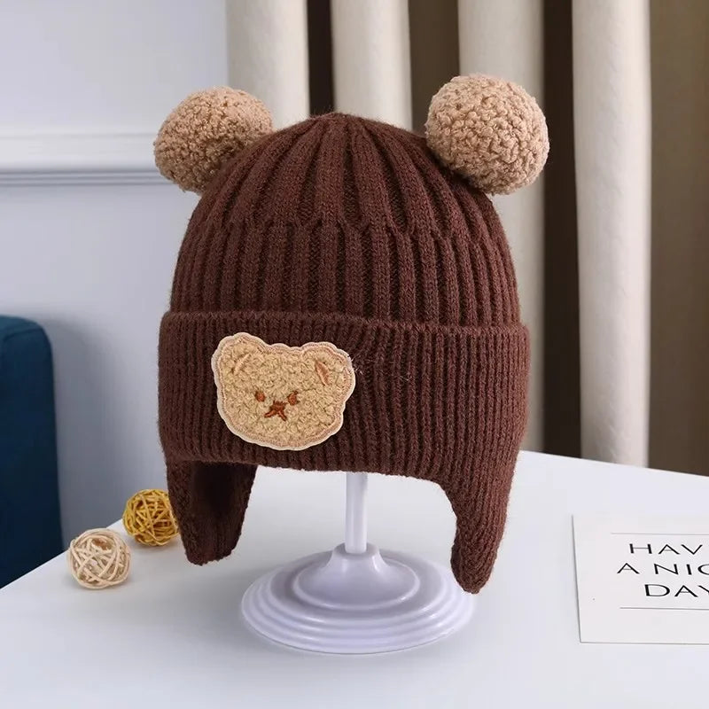 Cute Bear Ears Baby Winter Cap (Korean Style) 2-7 years