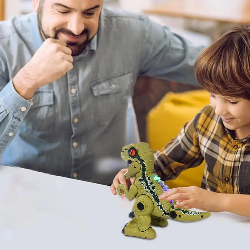 Electric Walking Spray Dinosaur – LED Light & Sound Robot Toy for Kids