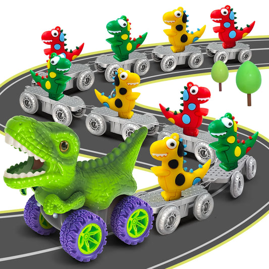 Anti-Gravity Climbing Dinosaur Car Track Set – 46 to 101 PCS Flexible Race Road for Kids