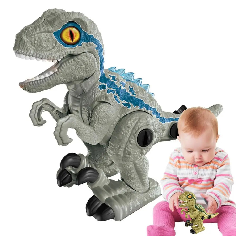 Electric Walking Spray Dinosaur – LED Light & Sound Robot Toy for Kids