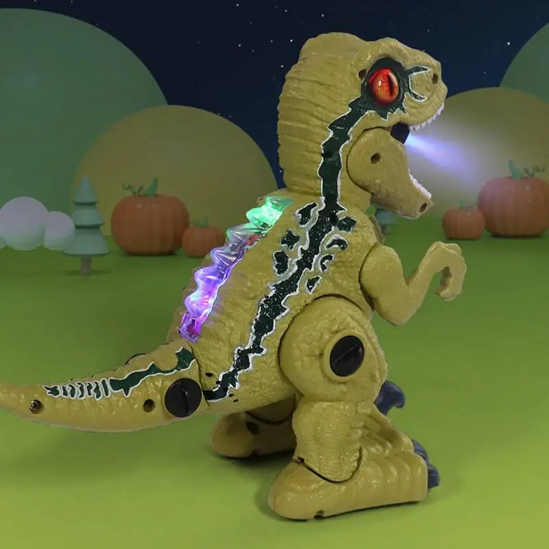 Electric Walking Spray Dinosaur – LED Light & Sound Robot Toy for Kids