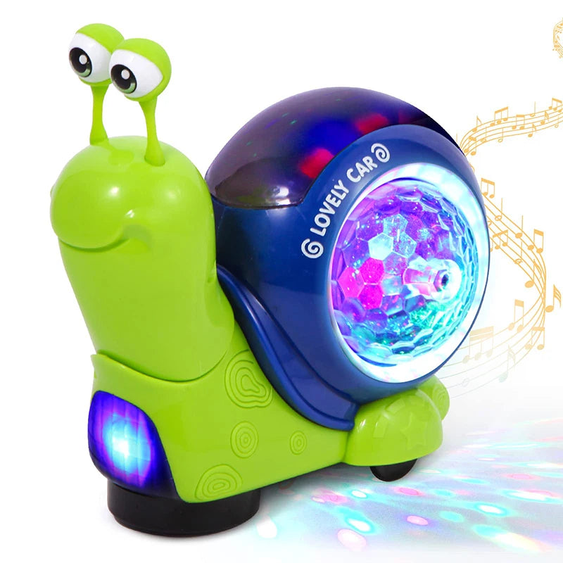 Crawling Crab & Snail Toy – Musical Light-Up Tummy Time Toy for Babies & Toddlers