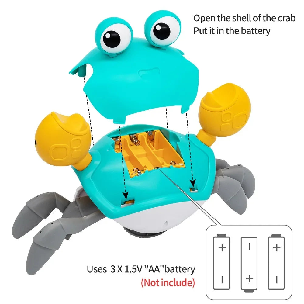 Dancing Crab Toy – Crawling Escape Crab for Babies & Toddlers (USB Rechargeable)