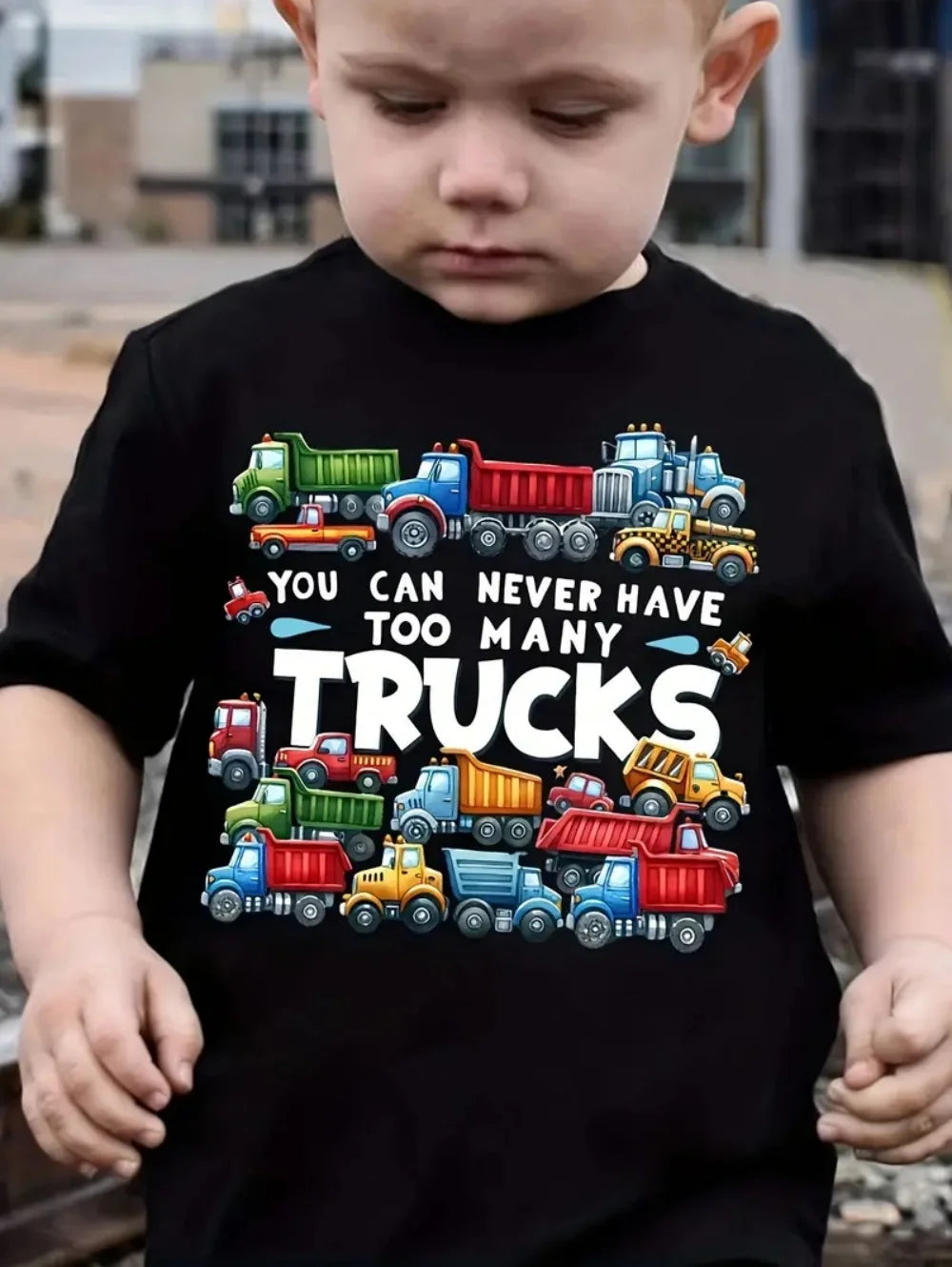 You Can Never Have Too Many Truck T-Shirt – Boys’ Casual Short Sleeve Top