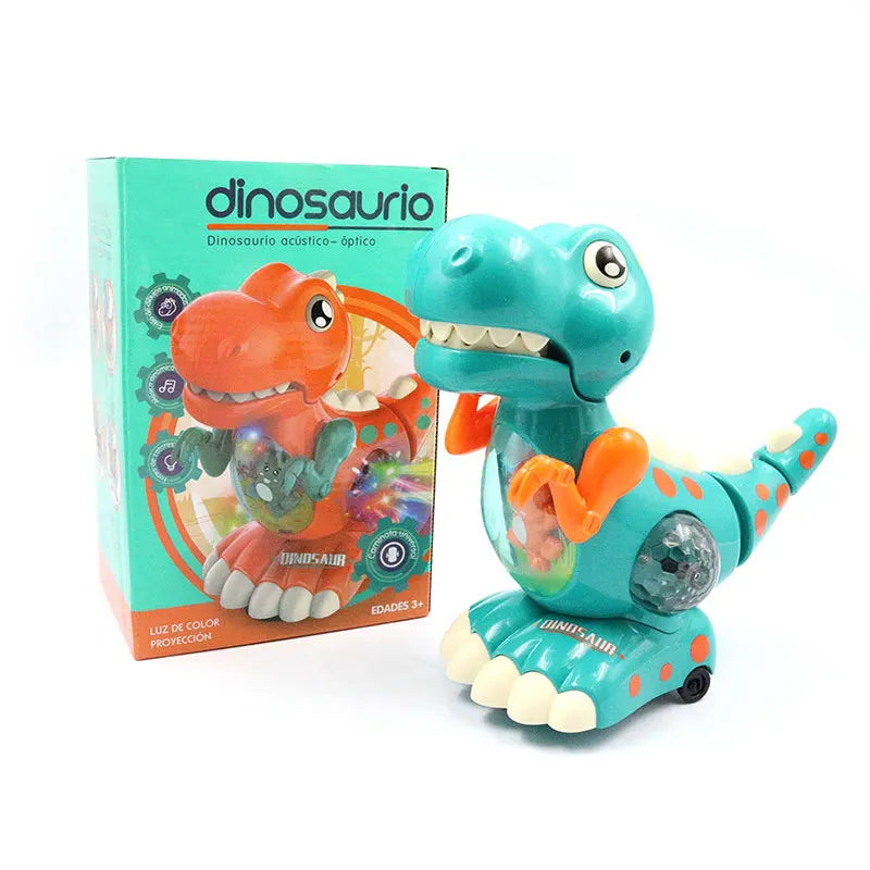 Light-Up Crawling Dinosaur Baby Toy – Musical Montessori Sensory Toy for Tummy Time & Gifts