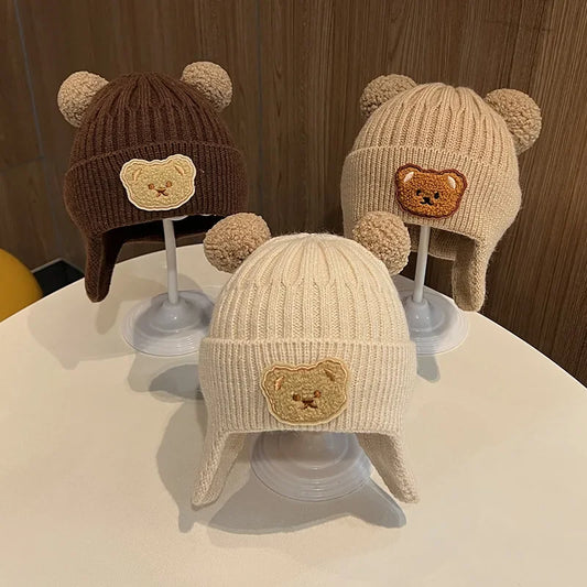 Cute Bear Ears Baby Winter Cap (Korean Style) 2-7 years