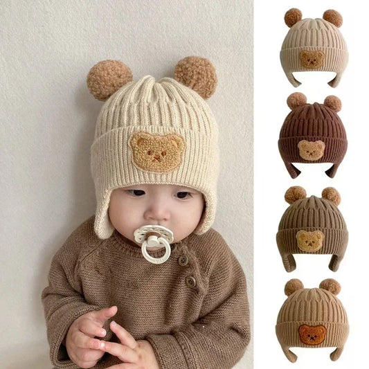 Cute Bear Ears Baby Winter Cap (Korean Style) 2-7 years