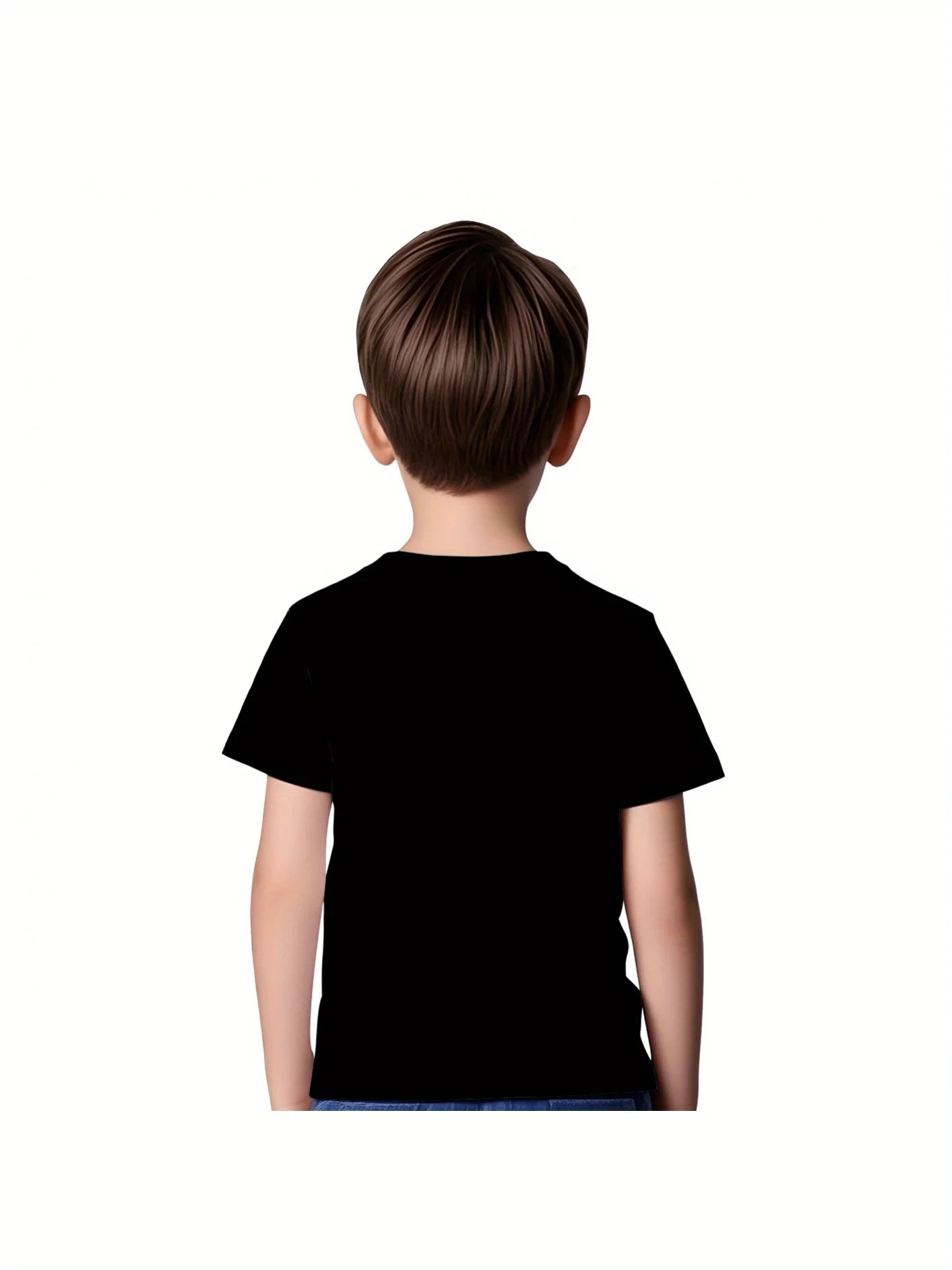 Kids Excavator Print T-Shirt – Summer Cartoon Construction Vehicle Tee for Boys