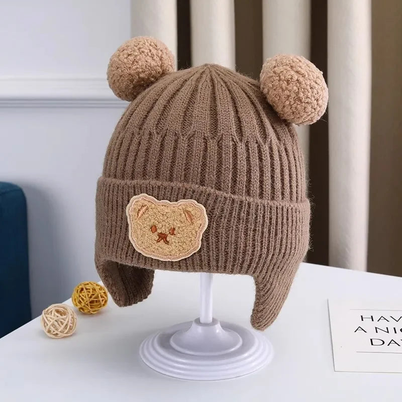 Cute Bear Ears Baby Winter Cap (Korean Style) 2-7 years