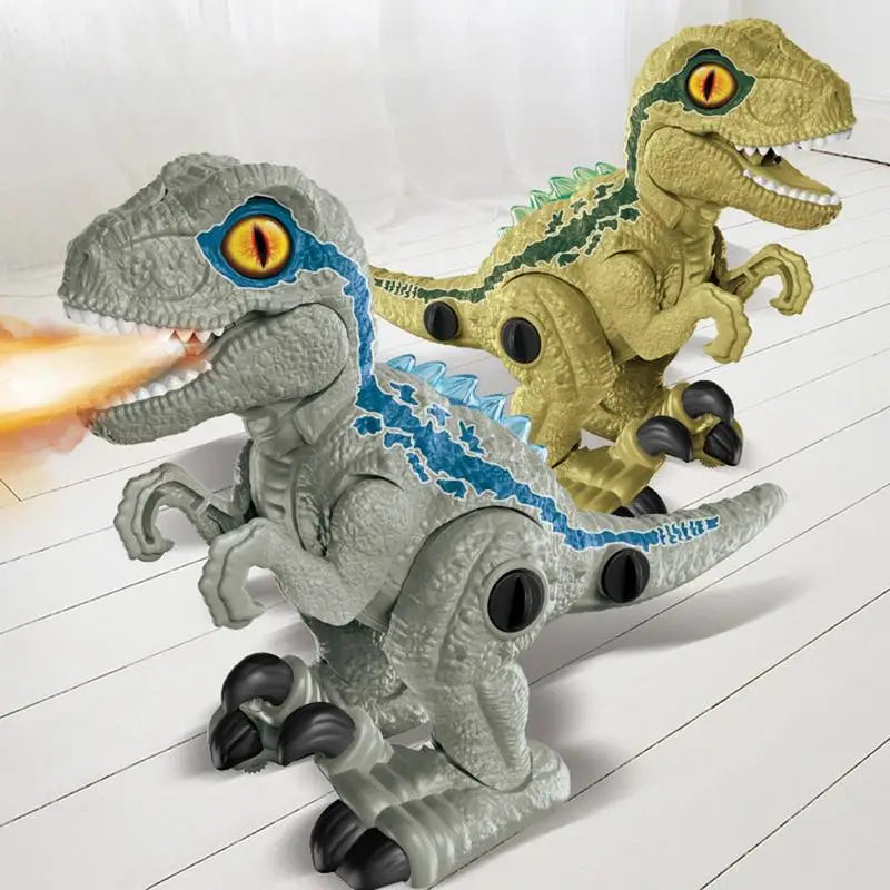Electric Walking Spray Dinosaur – LED Light & Sound Robot Toy for Kids