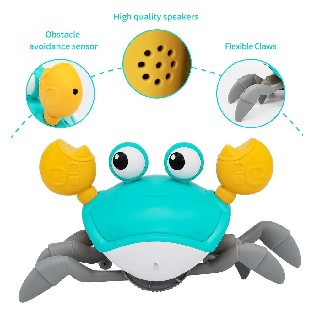Dancing Crab Toy – Crawling Escape Crab for Babies & Toddlers (USB Rechargeable)