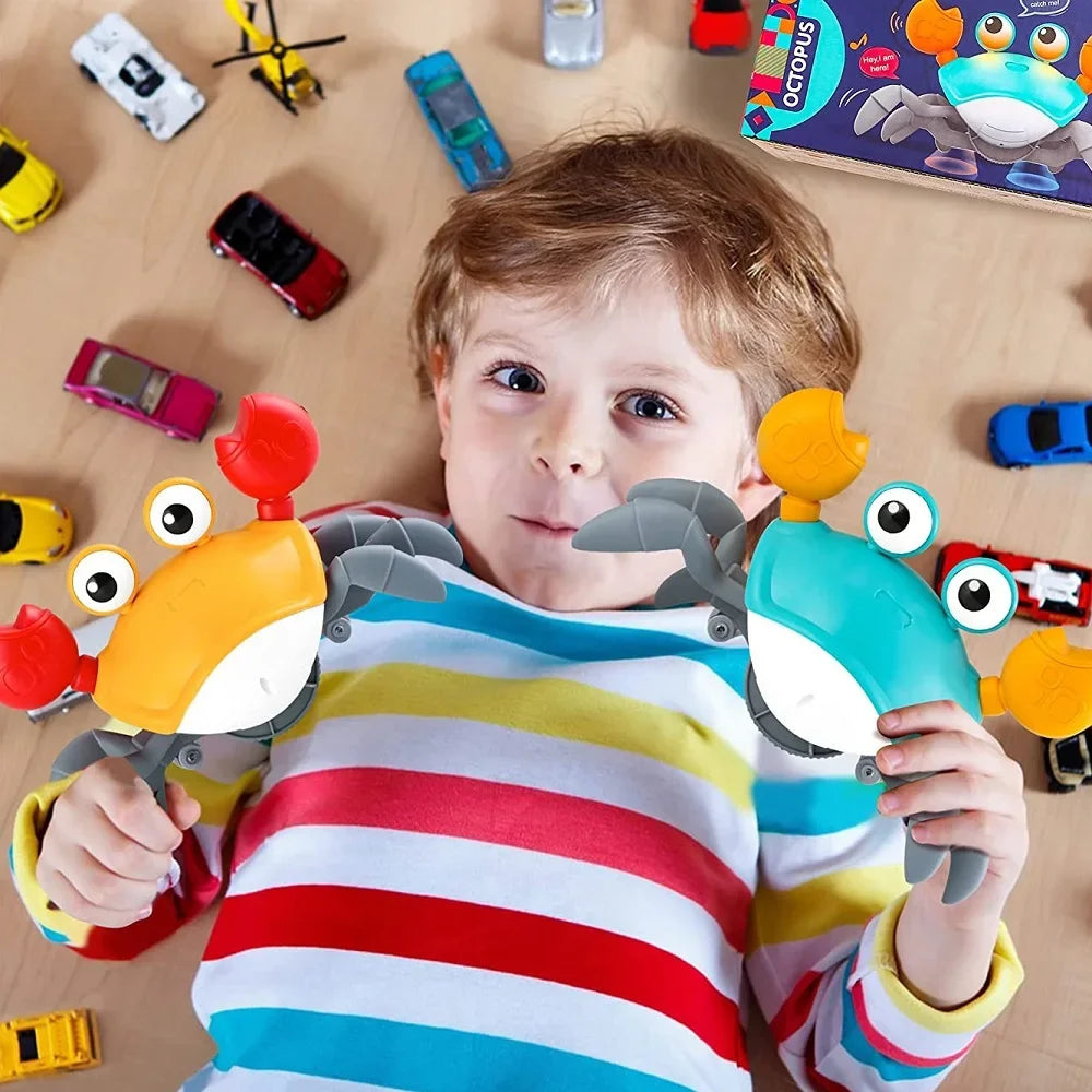 Dancing Crab Toy – Crawling Escape Crab for Babies & Toddlers (USB Rechargeable)