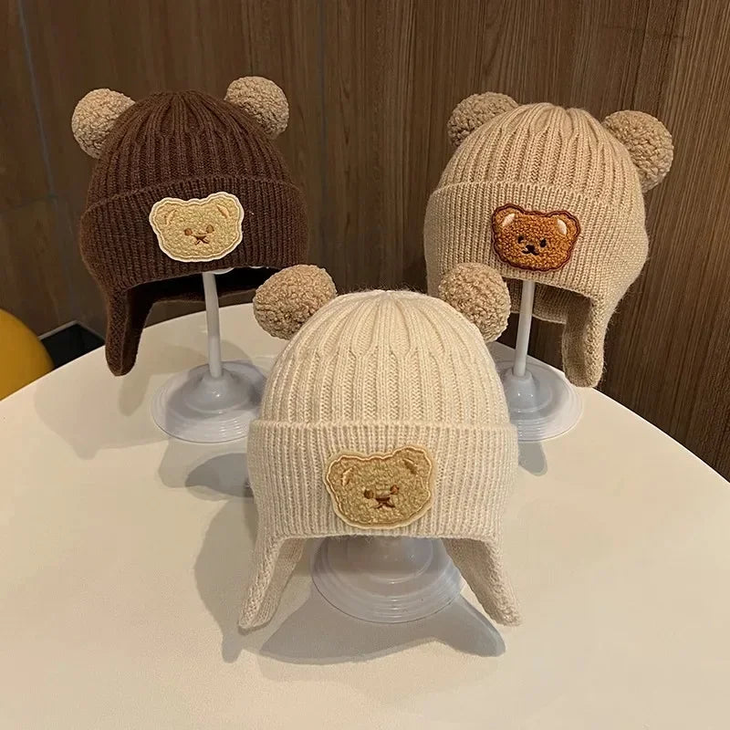 Cute Bear Ears Baby Winter Cap (Korean Style) 2-7 years