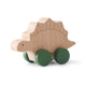 Wooden Baby Dinosaur Car Toy – Montessori Beech Wood Teether & Educational Toy for Infants