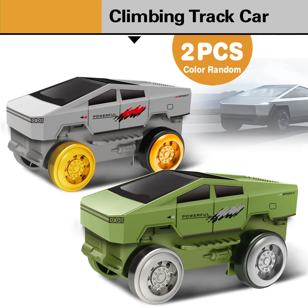 Dinosaur Race Track Toy Set – Flexible Magic Tracks with Electric Cars | Educational Climbing Puzzle Toy for Kids