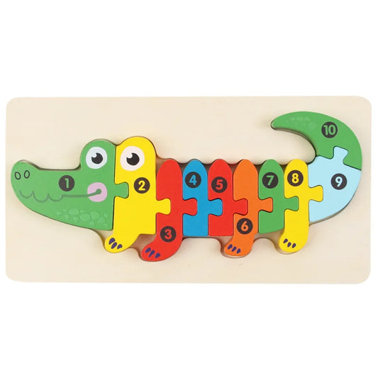 3D Puzzle Wooden Dinosaur Animal Jigsaw Puzzle
