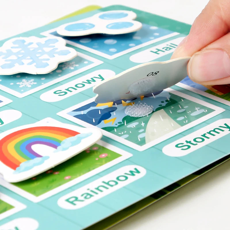 Montessori Quiet Book – DIY Scene Sticker Activity for Toddlers & Kids